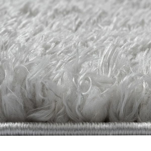 vidaXL Shaggy-Teppich Hochflor Grau 120x170 cm 50 mm