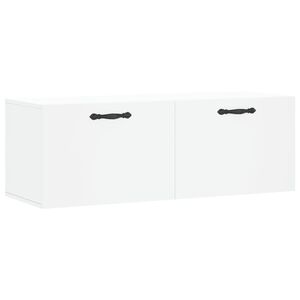 vidaXL Wandschrank Wei&szlig; 100x36,5x35 cm Holzwerkstoff