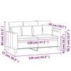 vidaXL 2-Sitzer-Sofa Weinrot 120 cm Samt