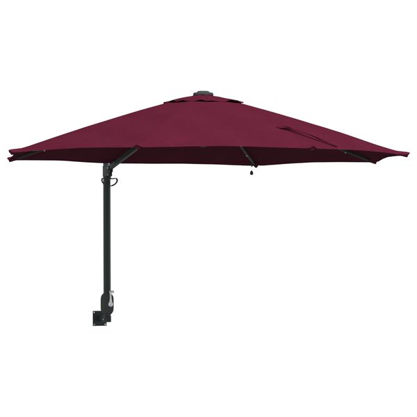 vidaXL Garten-Sonnenschirm Bordeauxrot 248 x 248 x 148 cm