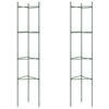 vidaXL Tomatenk&auml;fig 2 Stk. 154 cm Stahl und PP