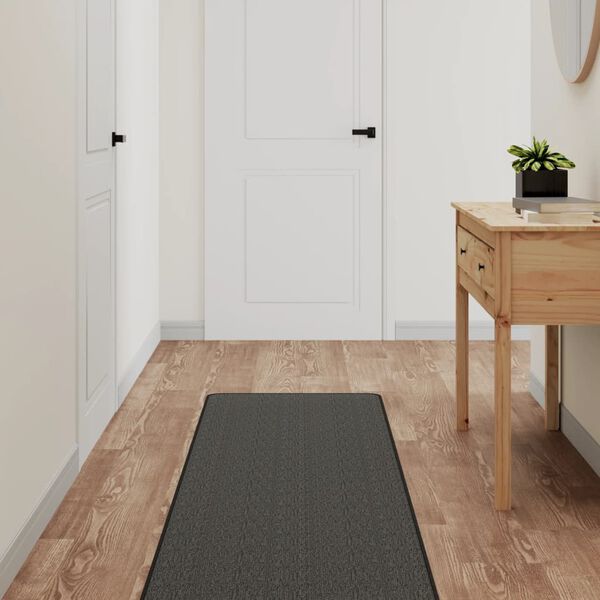 vidaXL Teppichl&auml;ufer Sisal-Optik Anthrazit 50x300 cm
