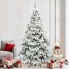 vidaXL K&uuml;nstlicher Weihnachtsbaum mit 300 LEDs Wei&szlig; 240 cm PE und PVC