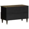 vidaXL TV-Schrank Hellgrau 70x33,5x46 cm Massivholz Mango