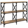 vidaXL Konsolentisch Artisan-Eiche 100 x 28 x 80,5 cm Holzwerkstoff