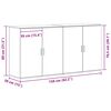 vidaXL Sideboards 2 pcs Schwarz Eichen-Optik 79 x 38 x 80 cm
