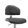 vidaXL Barhocker 2 Stk. Grau Kunstleder