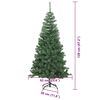 vidaXL Weihnachtsbaum mit 150 LEDs mit St&auml;nder Gr&uuml;n 120 cm PVC