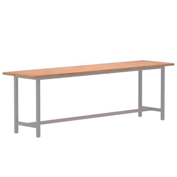 vidaXL Schreibtischplatte 220x55x2,5 cm Massivholz Buche