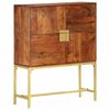 vidaXL Highboard 80 x 30 x 100 cm Massivholz Akazie