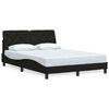 vidaXL Bettgestell ohne Matratze Schwarz 140x200 cm Stoff