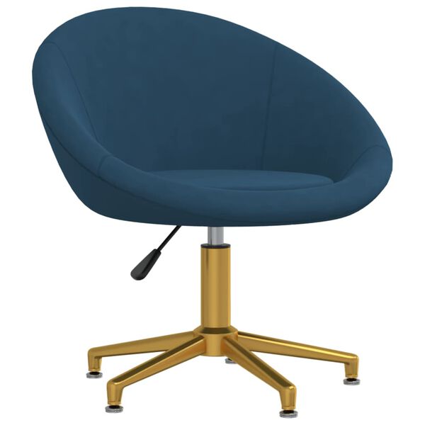 vidaXL Esszimmerst&uuml;hle 6 Stk. Blau Samt