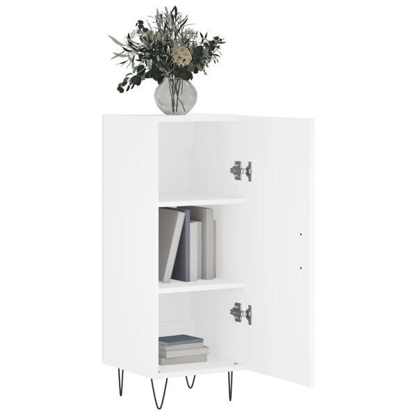vidaXL Sideboard Wei&szlig; 34,5x34x90 cm Holzwerkstoff