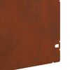 vidaXL Rasenkanten 10 pcs Rostig 103 x 0,05 x 22 cm Wetterfeststahl