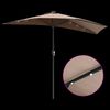 vidaXL Gartenparasol Taupe 294 x 150 x 223 cm Stoff