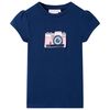 Kinder-T-Shirt Marineblau 128