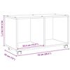 vidaXL Rollschrank Grau Sonoma 72x33x42,5 cm Holzwerkstoff