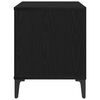 vidaXL Schallplattenschrank Schwarz Eichen-Optik 100 x 38 x 48 cm