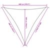 vidaXL Sonnensegel Hellgrau 6x6x6 m 100% Polyester Oxford
