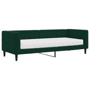 vidaXL Tagesbett mit Matratze Dunkelgr&uuml;n 80x200 cm Samt