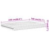 vidaXL Schaumstoffmatratze Wei&szlig; 140x220 cm H&auml;rtegrad H2 H3