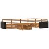 vidaXL Outdoor-Sofagarnitur 6 Stk. Natur Massivholz Akazie