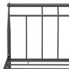 vidaXL Bettgestell Schwarz Metall 120x200 cm