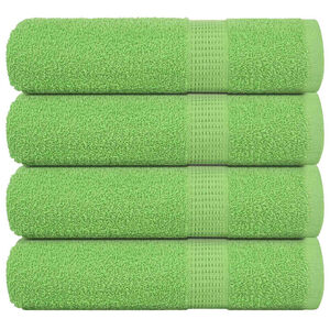 vidaXL Duscht&uuml;cher FROGN 4 Stk. Apfelgr&uuml;n 70x140 cm 360 g/m&sup2;