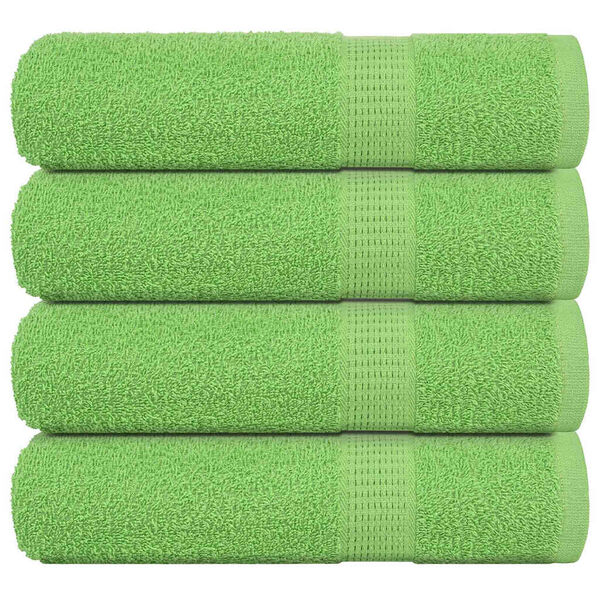 vidaXL Duscht&uuml;cher FROGN 4 Stk. Apfelgr&uuml;n 70x140 cm 360 g/m&sup2;
