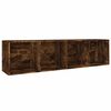 vidaXL B&uuml;cherschrank/TV-Schrank R&auml;uchereiche 36x30x143cm Holzwerkstoff