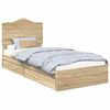 vidaXL Aufbewahrungsbett Sonoma-Eiche 70 x 190 cm Holzwerkstoff