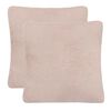 vidaXL Wurfkissen Geflecht mit Kissen 2 pcs Rosa 45 x 45 cm Baumwolle