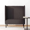 vidaXL Hoher R&uuml;cken Sofa 101cm Dunkelbraun Stoff