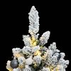 vidaXL K&uuml;nstlicher Weihnachtsbaum Klappbar 150 LEDs & Kugeln 150 cm