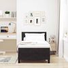 vidaXL LED Boxspringbett mit Matratze Schwarz 100 x 200 cm Samt