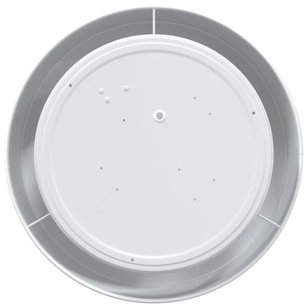 vidaXL Deckenlampe mit Strahlern Wei&szlig; 30 x 30 x 13,5 cm Stoff