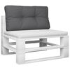 vidaXL Palettenkissen Anthrazit 80x40x12 cm Stoff