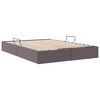 vidaXL Aufbewahrungsbett mit Matratze Grau 140 x 200 cm Kunstleder
