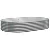 vidaXL Hochbeet Verzinkter Stahl 214x140x36 cm Grau