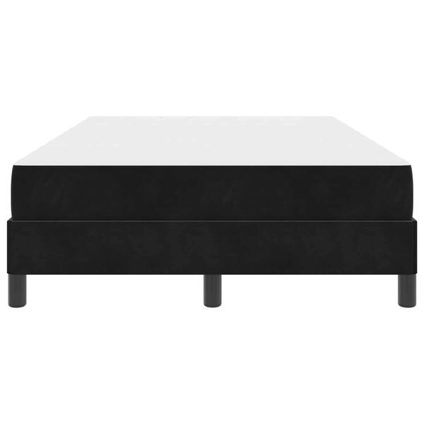vidaXL Boxspringbett mit Matratze Schwarz 120 x 190 cm Stoff