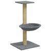 vidaXL Kratzbaum mit Sisal-Kratzs&auml;ule Hellgrau 74 cm