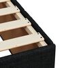 vidaXL Boxspringbett mit Matratze Schwarz 90x200 cm Stoff