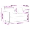 vidaXL Sofa 2 pcs Blau Gesamtabmessungen: 156 x 82 x 85 cm (B x T x H)