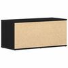 vidaXL TV-Schr&auml;nk Schwarz Eichen-Optik 80 x 34 x 36 cm Holzwerkstoff