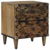 vidaXL Nachttisch Braun 40 x 33,5 x 46 cm Massivholz Mango