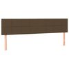 vidaXL Kopfteile Dunkelbraun 180x5x78/88 cm Stoff