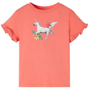 vidaXL Kinder-Kurzarmshirt Koralle 104
