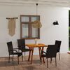 vidaXL 5-tlg. Garten-Essgruppe Braun