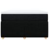 vidaXL Boxspringbett mit Matratze Schwarz 120x200 cm Stoff