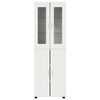 vidaXL Highboard mit Regal mit T&uuml;r Wei&szlig; 60 x 35 x 182 cm Holzwerkstoff